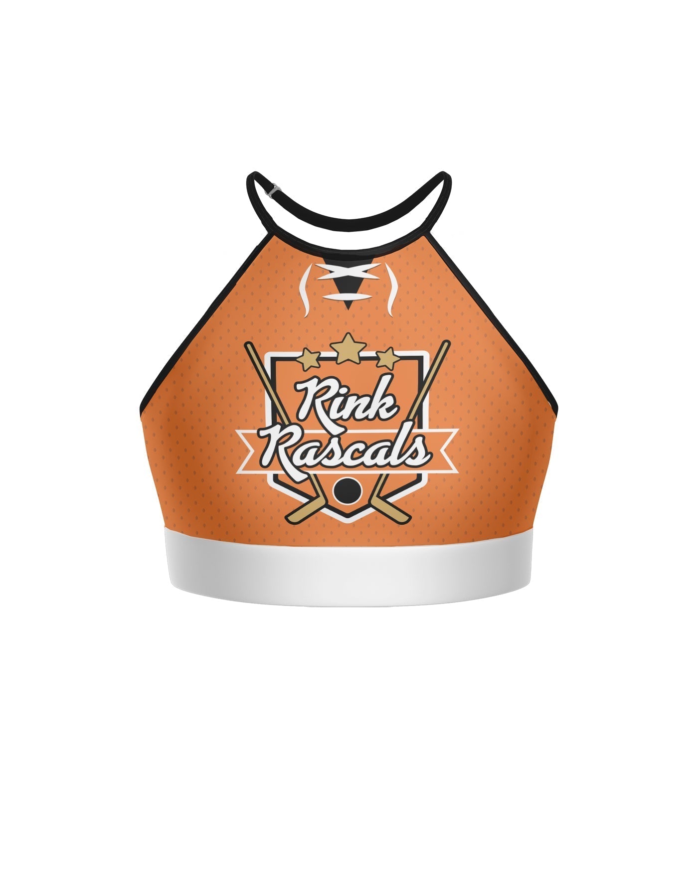 Penalty Box - Hockey Halter Binding Crop Top