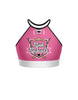 Penalty Box - Hockey Halter Binding Crop Top