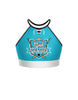Penalty Box - Hockey Halter Binding Crop Top