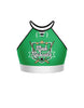 Penalty Box - Hockey Halter Binding Crop Top