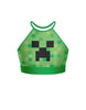 Pixels Halter Binding Crop Top