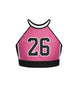 Hoopz Halter Binding Crop Top