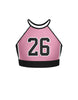 Hoopz Halter Binding Crop Top
