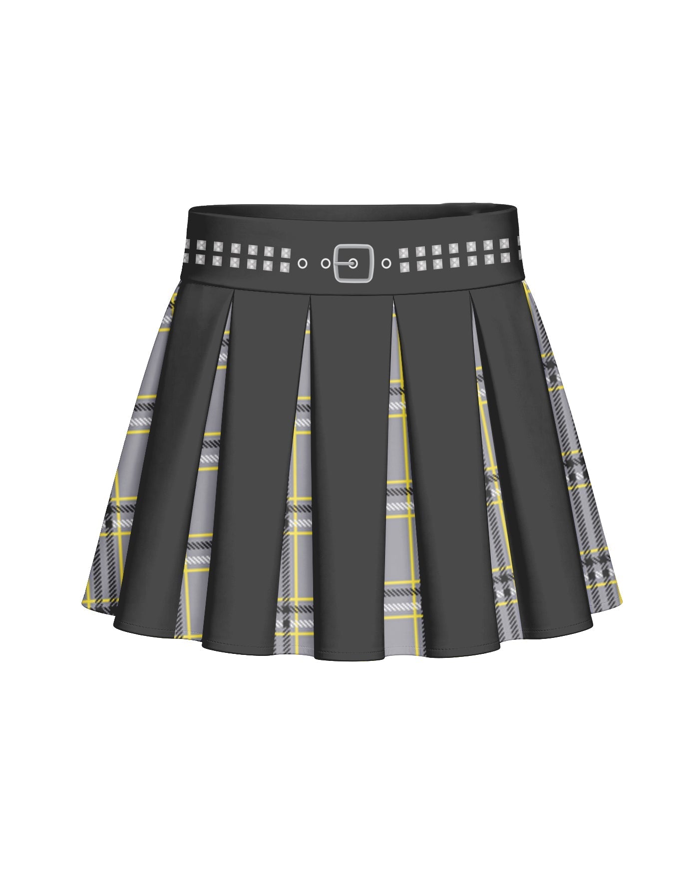 BlackPink Plaid Mini Pleated Skort