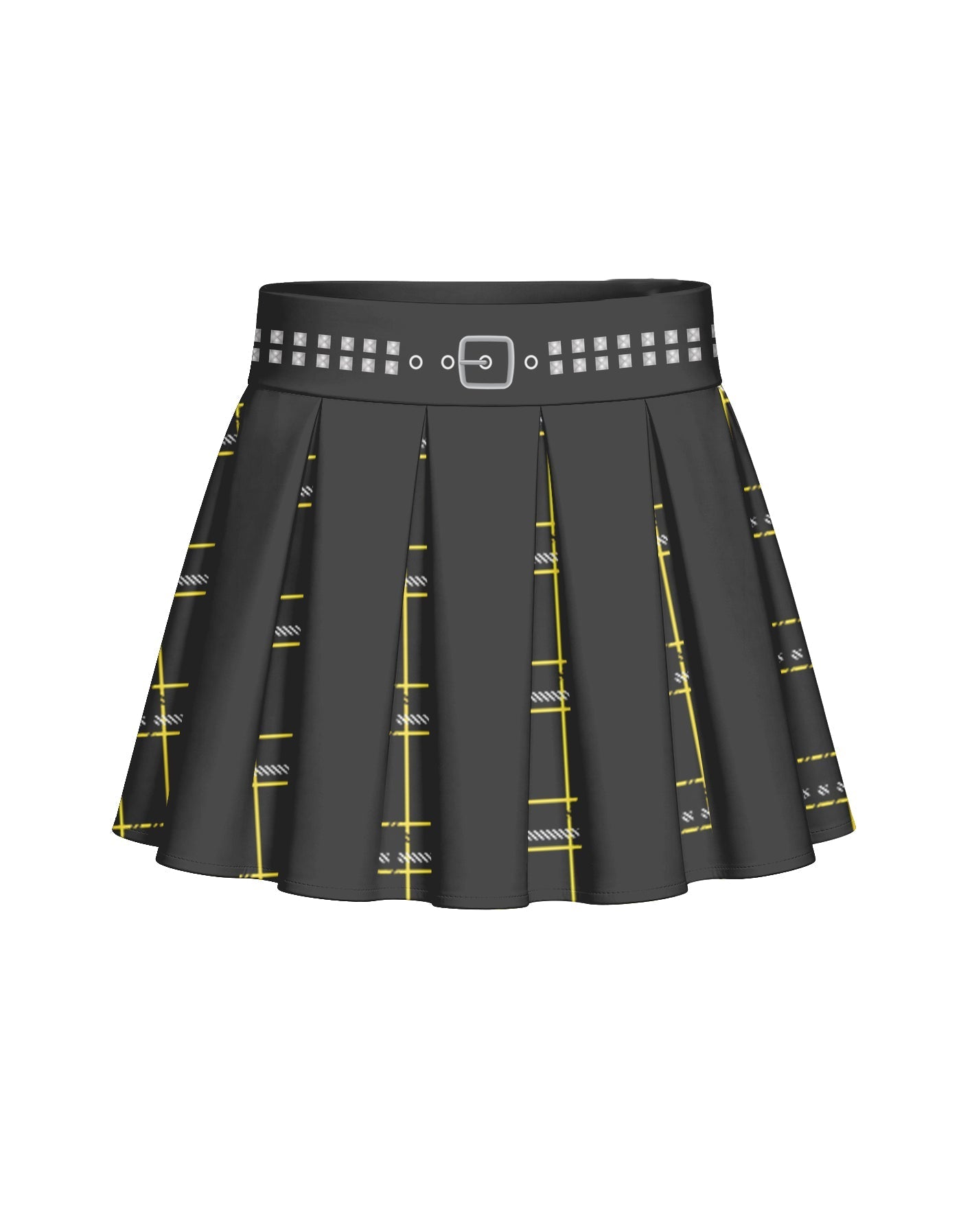 BlackPink Plaid Mini Pleated Skort