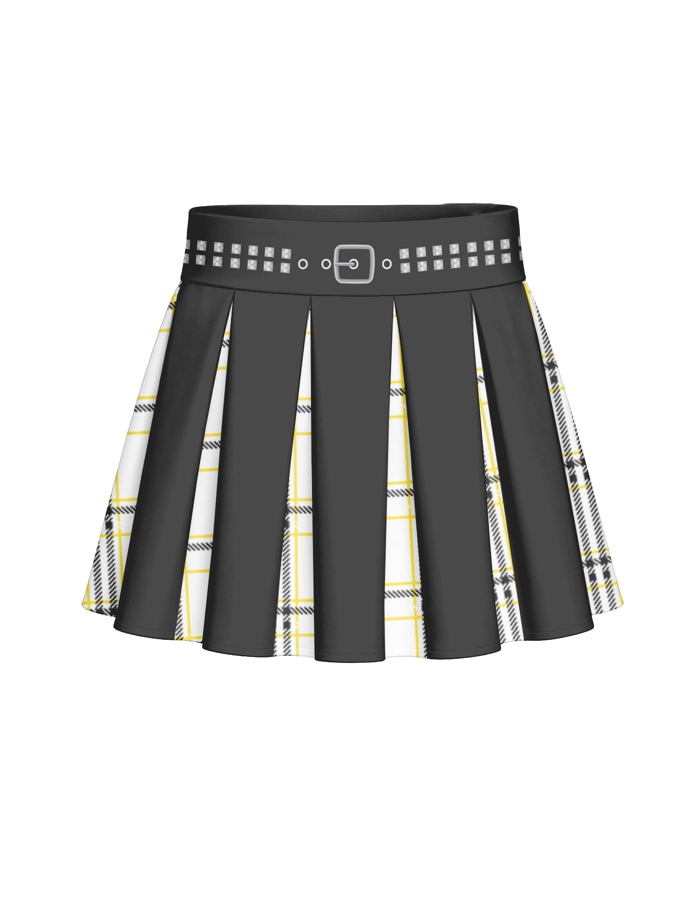 BlackPink Plaid Mini Pleated Skort