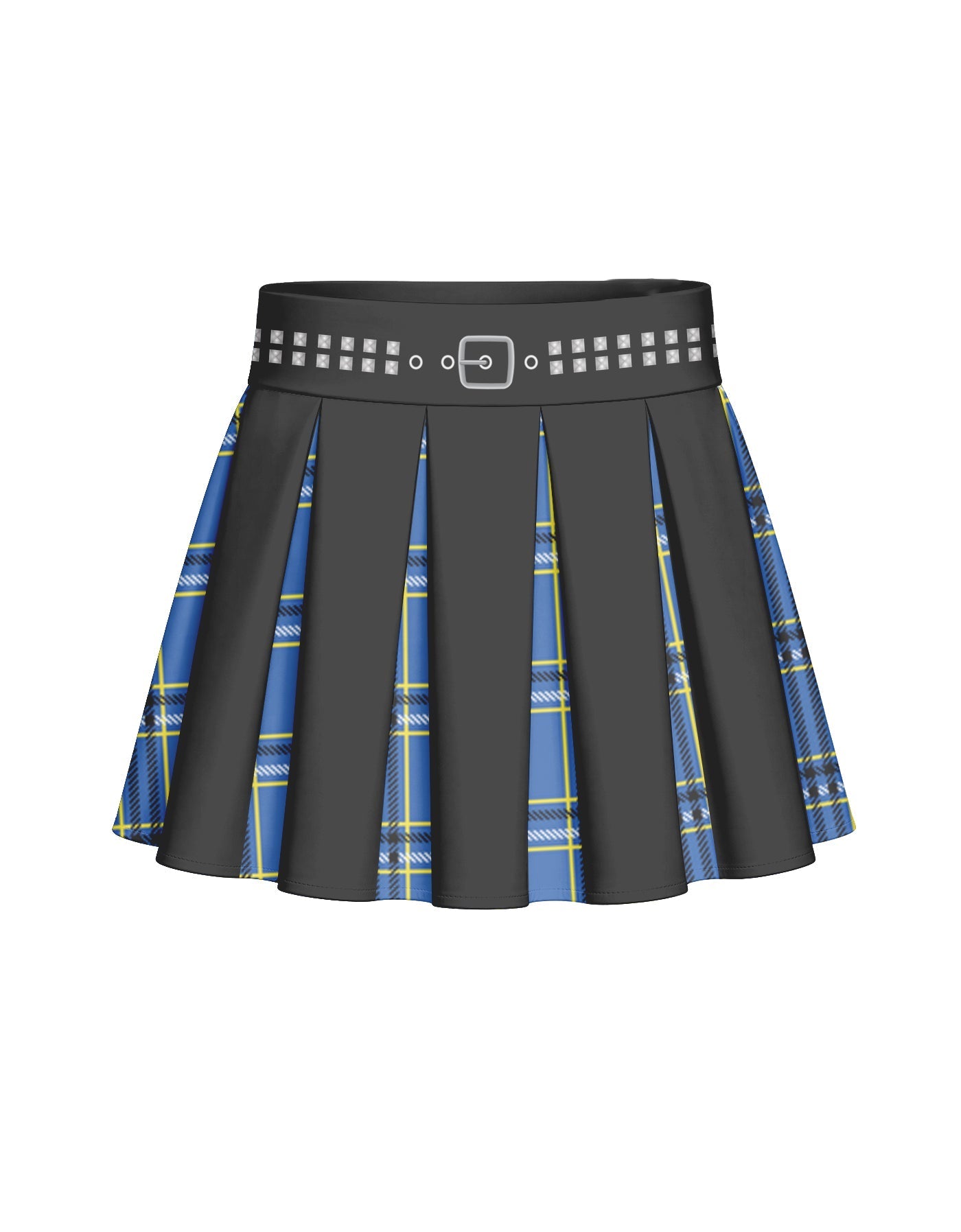 BlackPink Plaid Mini Pleated Skort