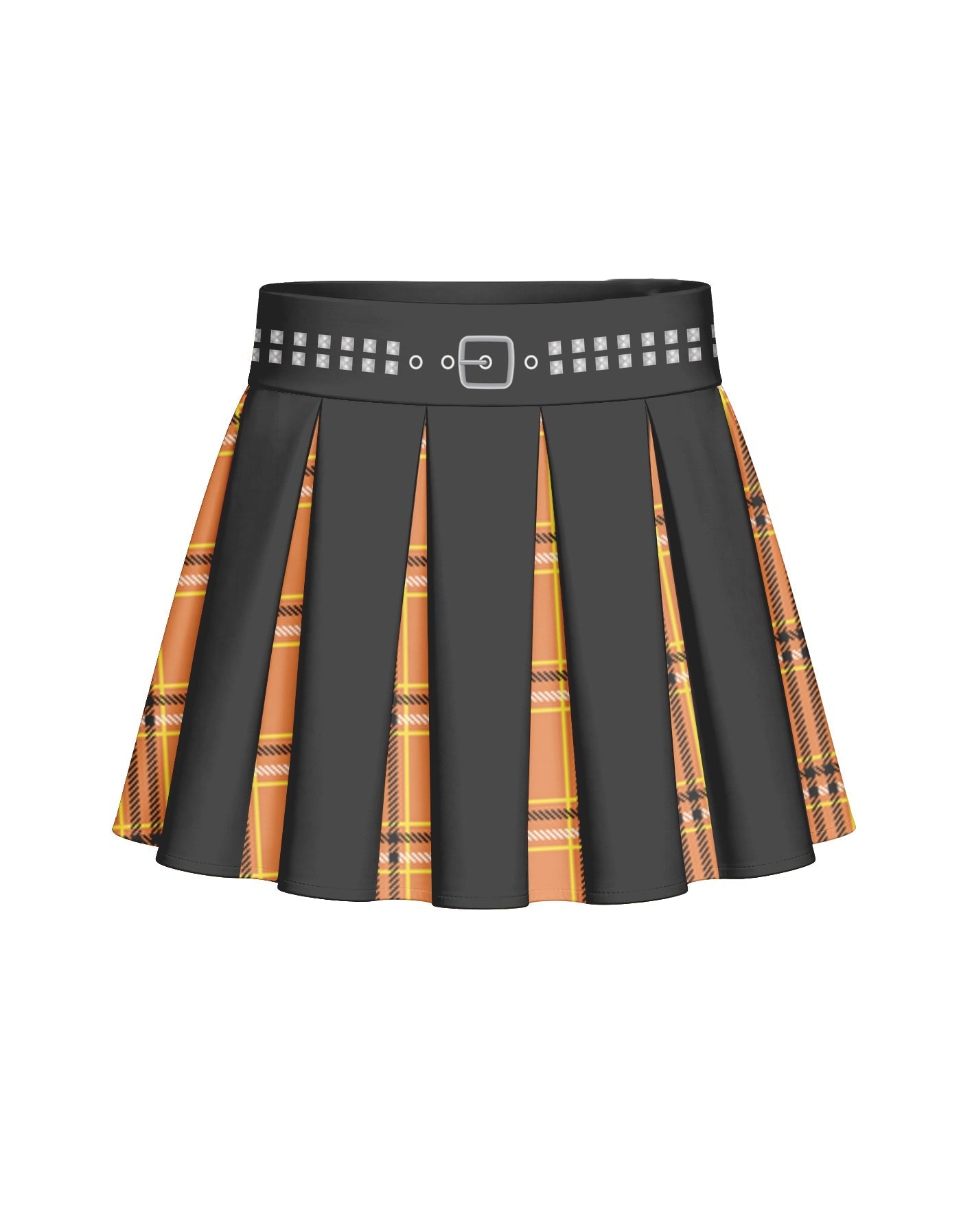 BlackPink Plaid Mini Pleated Skort