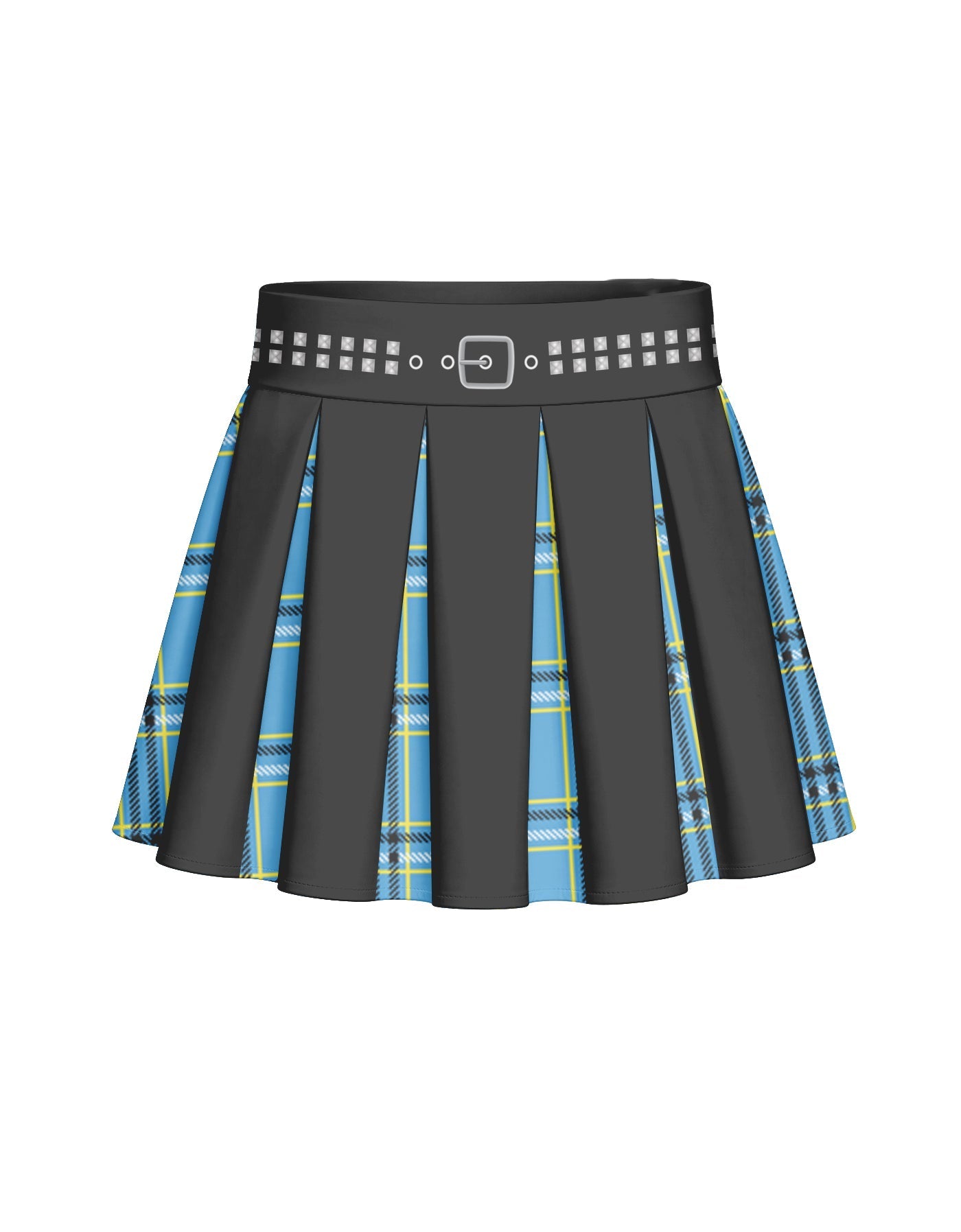 BlackPink Plaid Mini Pleated Skort