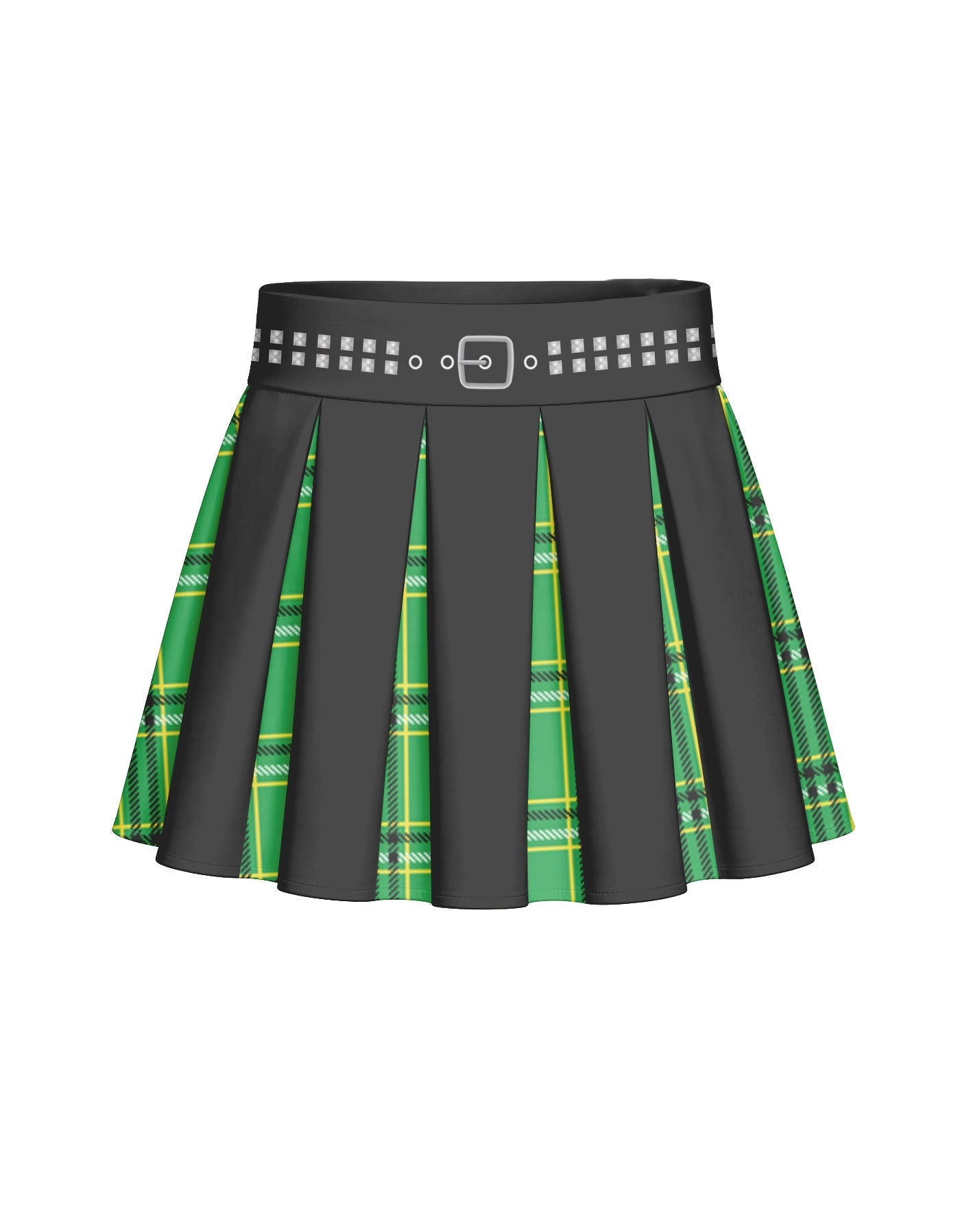 BlackPink Plaid Mini Pleated Skort