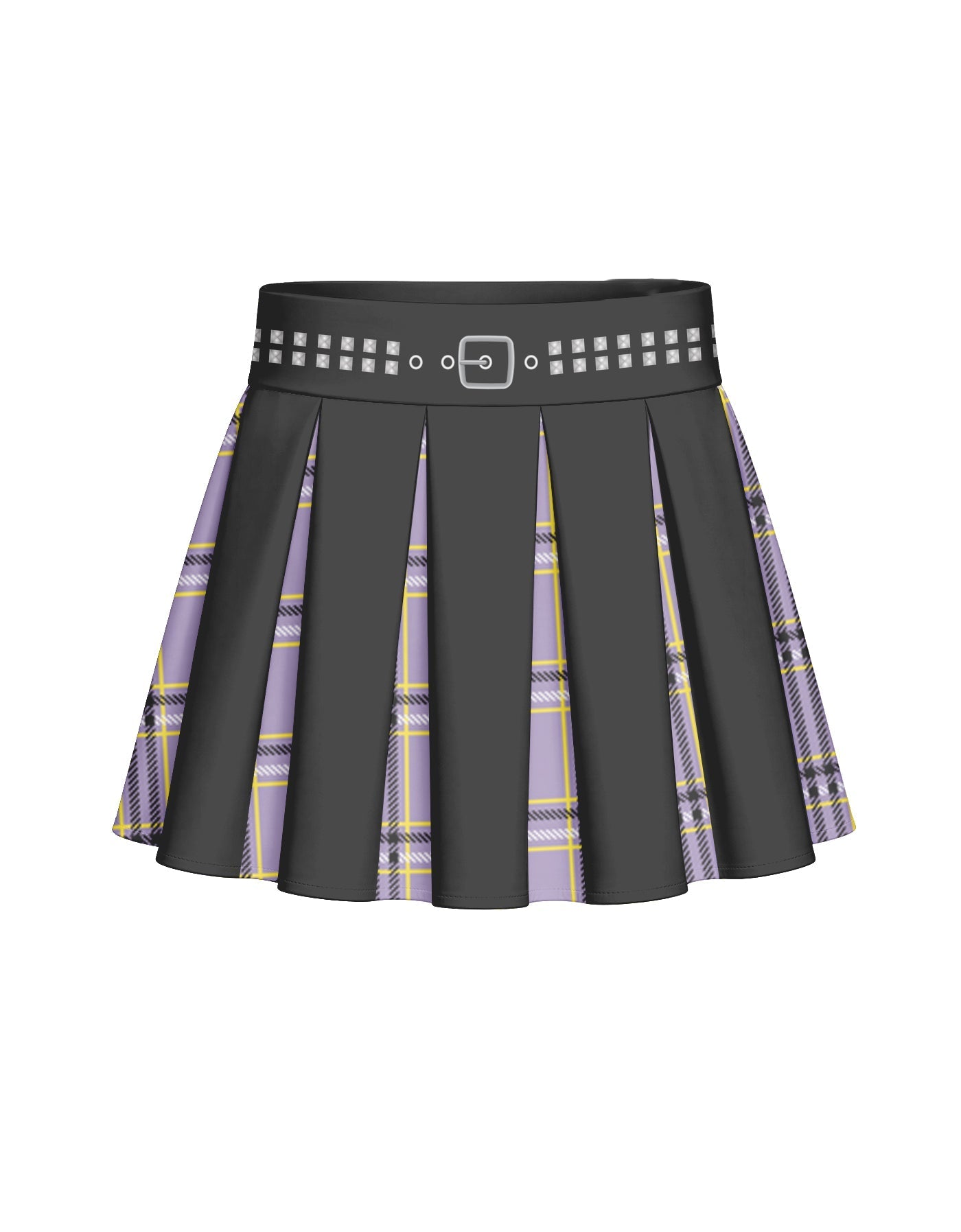 BlackPink Plaid Mini Pleated Skort