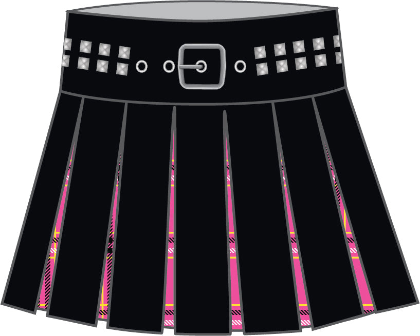 BlackPink Plaid Mini Pleated Skort