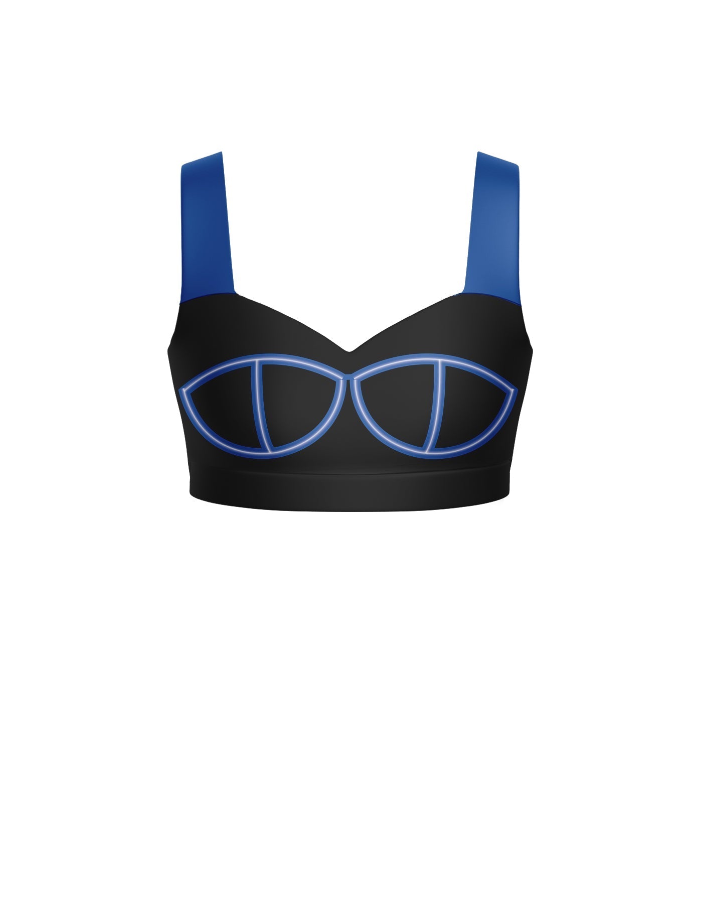 BlackPink Sweetheart Crop Top with Strap