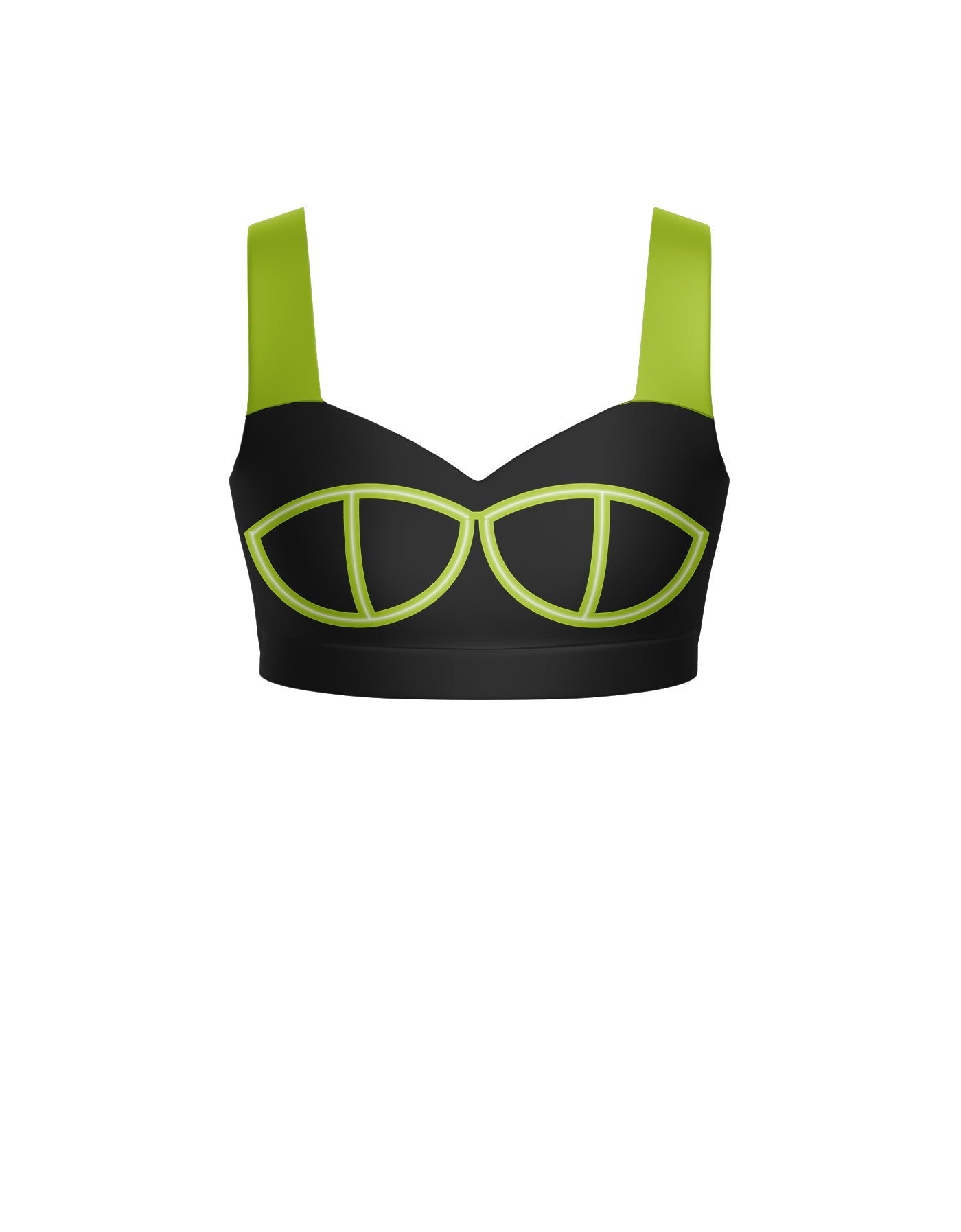 BlackPink Sweetheart Crop Top with Strap