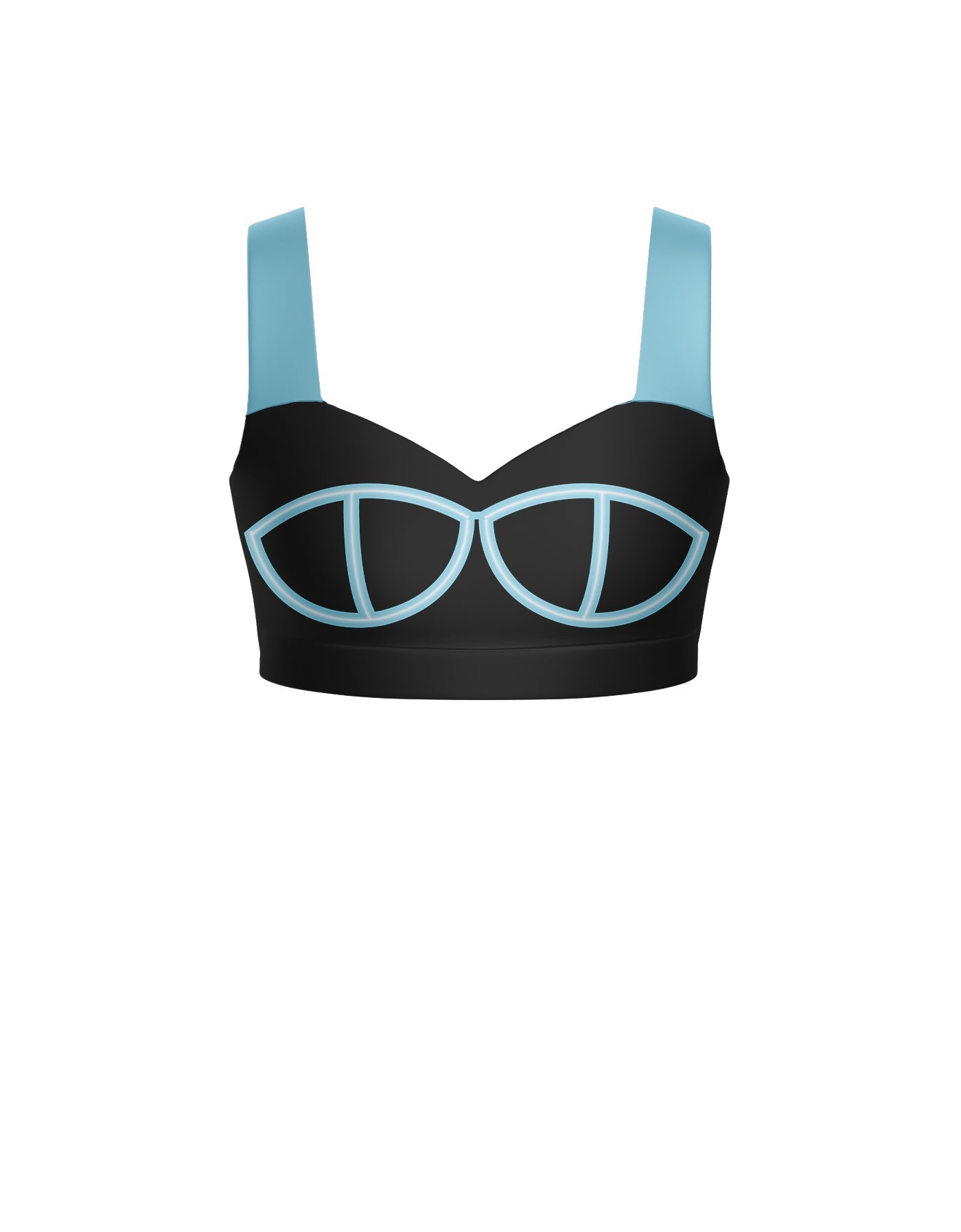 BlackPink Sweetheart Crop Top with Strap