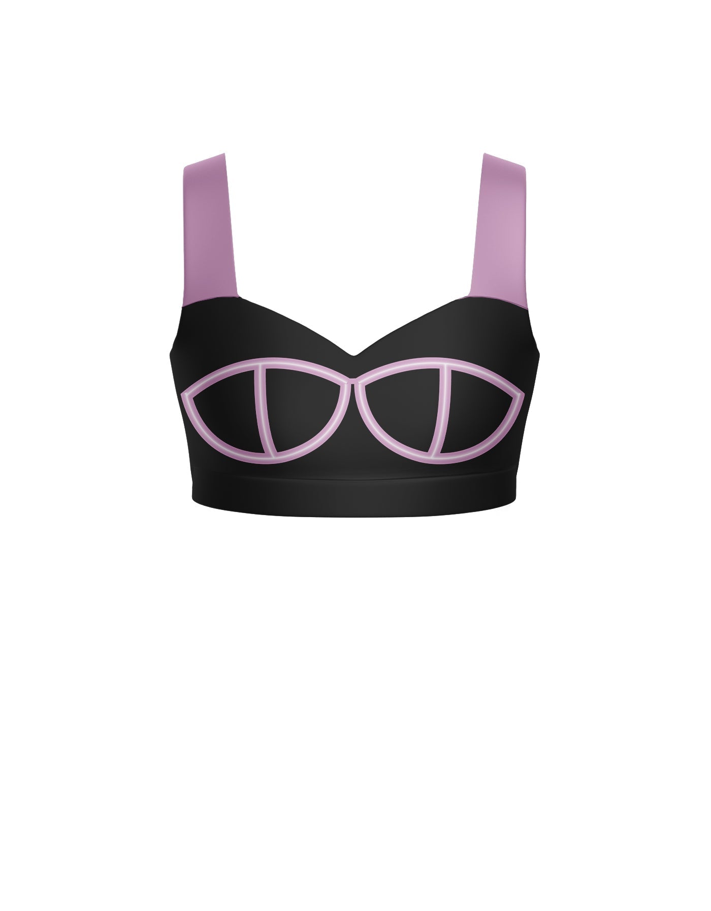 BlackPink Sweetheart Crop Top with Strap