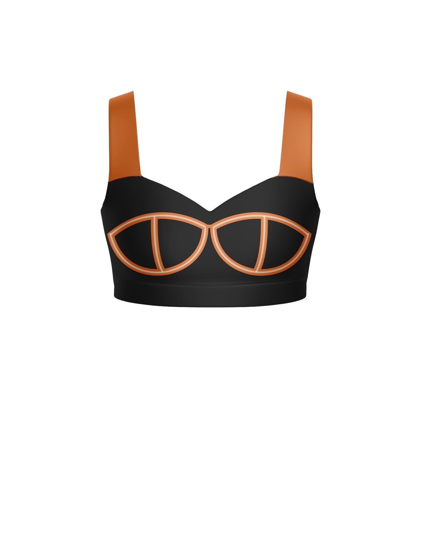 BlackPink Sweetheart Crop Top with Strap