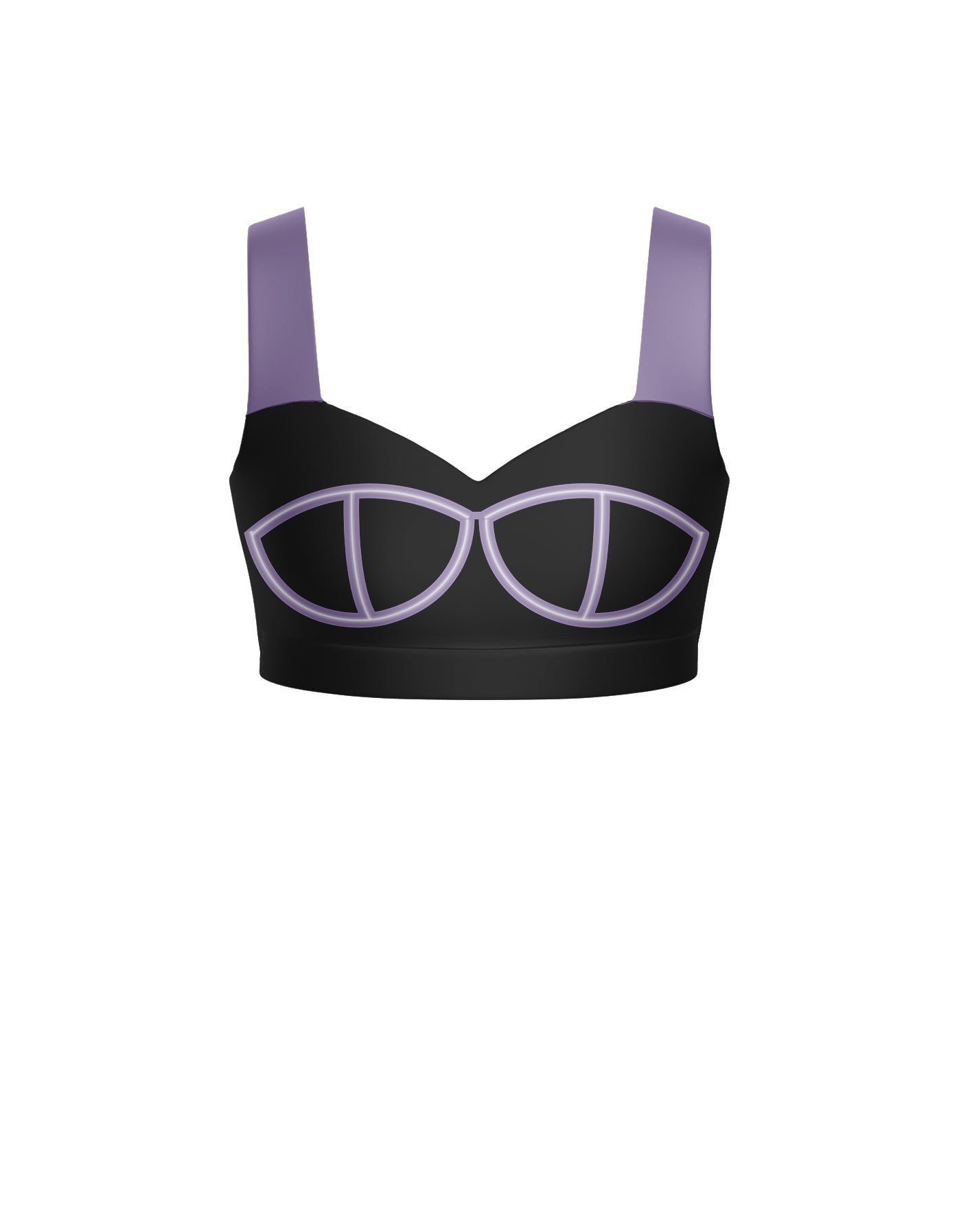 BlackPink Sweetheart Crop Top with Strap