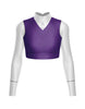 Totally Clueless LS Tneck Keyhole Back Crop Top