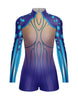 Sea Creature LS Tneck Zipper Back Biketard