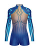 Sea Creature LS Tneck Zipper Back Biketard