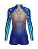 Sea Creature LS Tneck Zipper Back Biketard