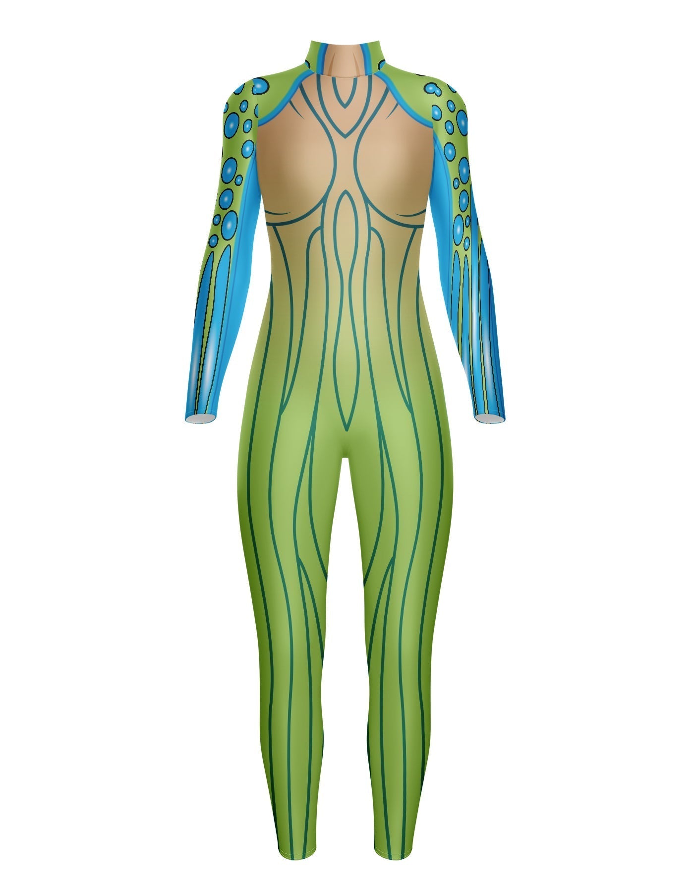 Sea Creature LS Tneck Zipper Back Unitard