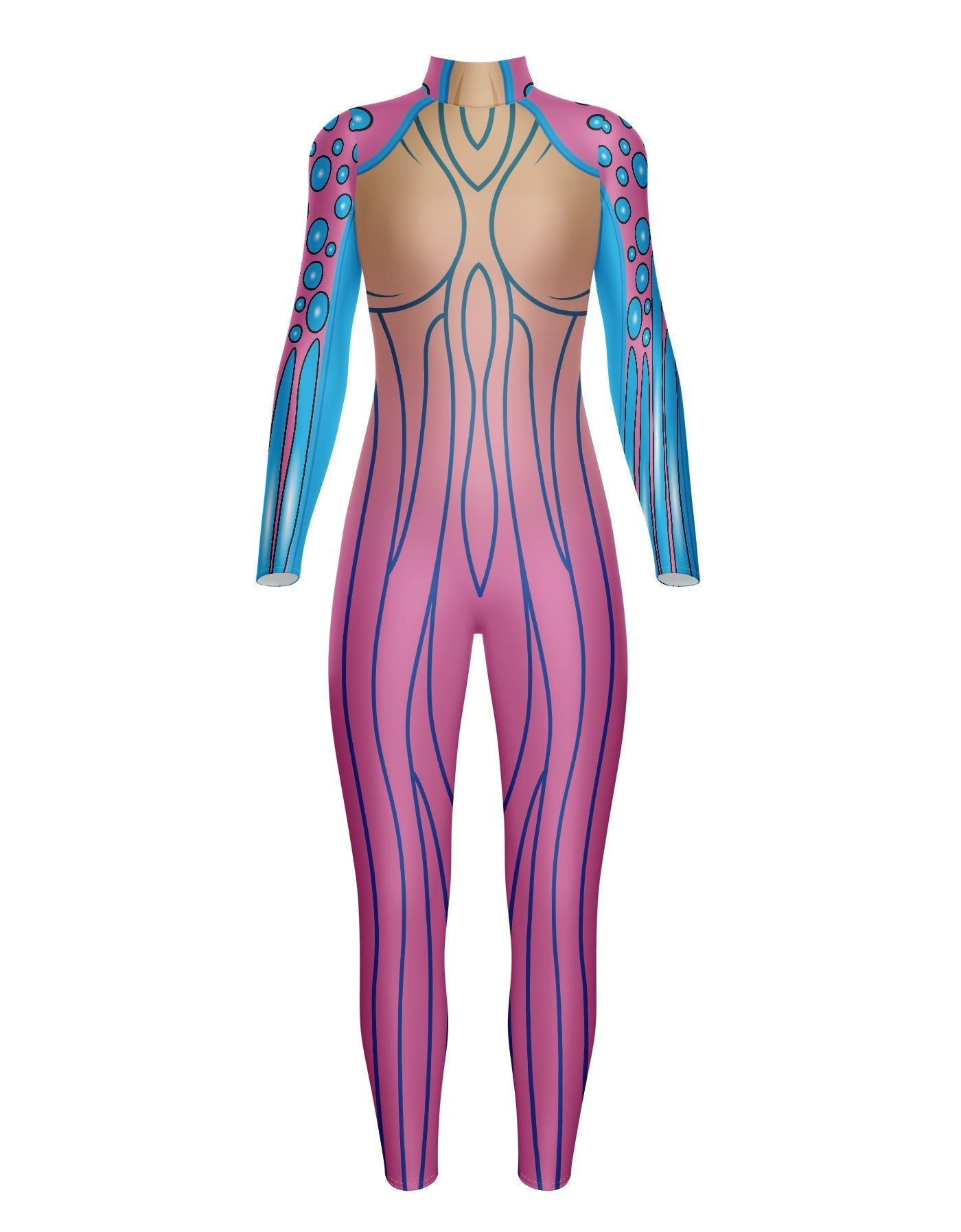 Sea Creature LS Tneck Zipper Back Unitard