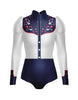 Nashville LS TNeck Zipper Front Leotard