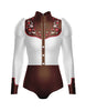 Nashville LS TNeck Zipper Front Leotard