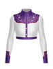 Nashville LS Tneck Zipper Front Crop Top