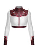 Nashville LS Tneck Zipper Front Crop Top