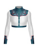 Nashville LS Tneck Zipper Front Crop Top