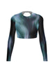 Breeze LS Triangle Back Crop Top