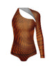 Fractal One Sleeve Leotard