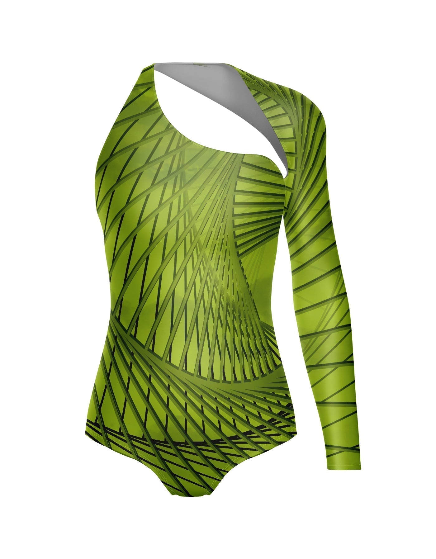Fractal One Sleeve Leotard