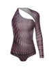 Fractal One Sleeve Leotard
