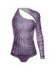 Fractal One Sleeve Leotard