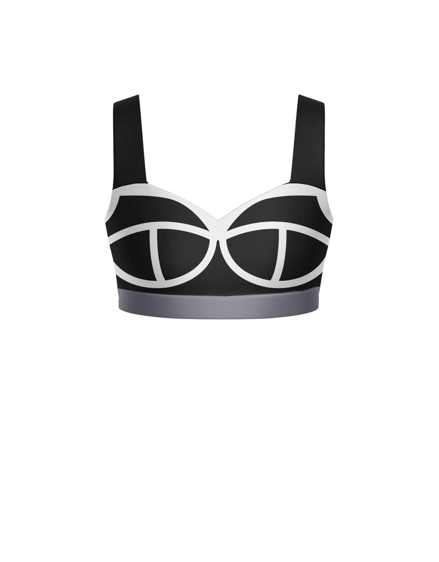 Varsity Sweetheart Crop Top with Strap