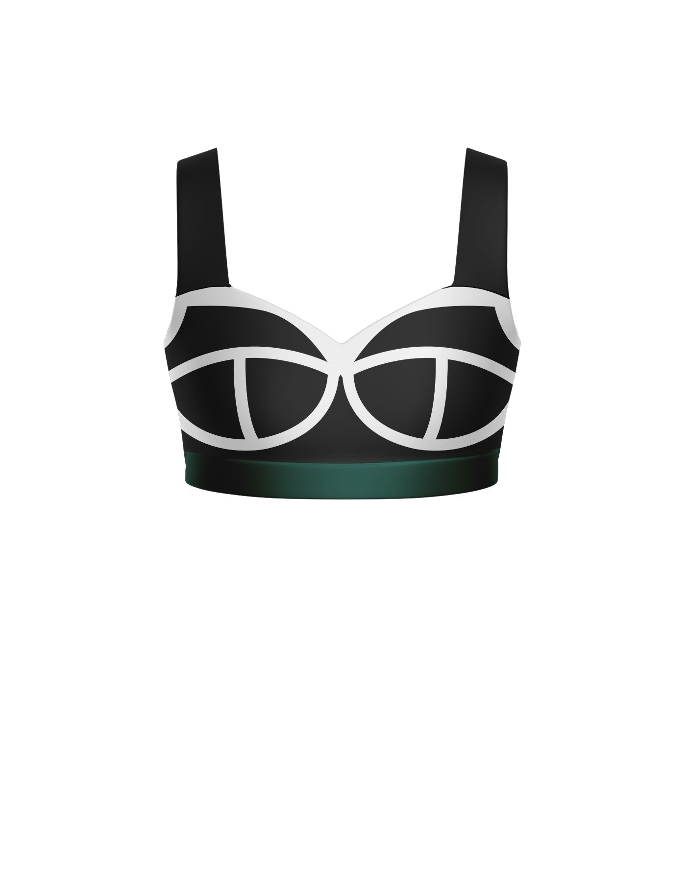Varsity Sweetheart Crop Top with Strap