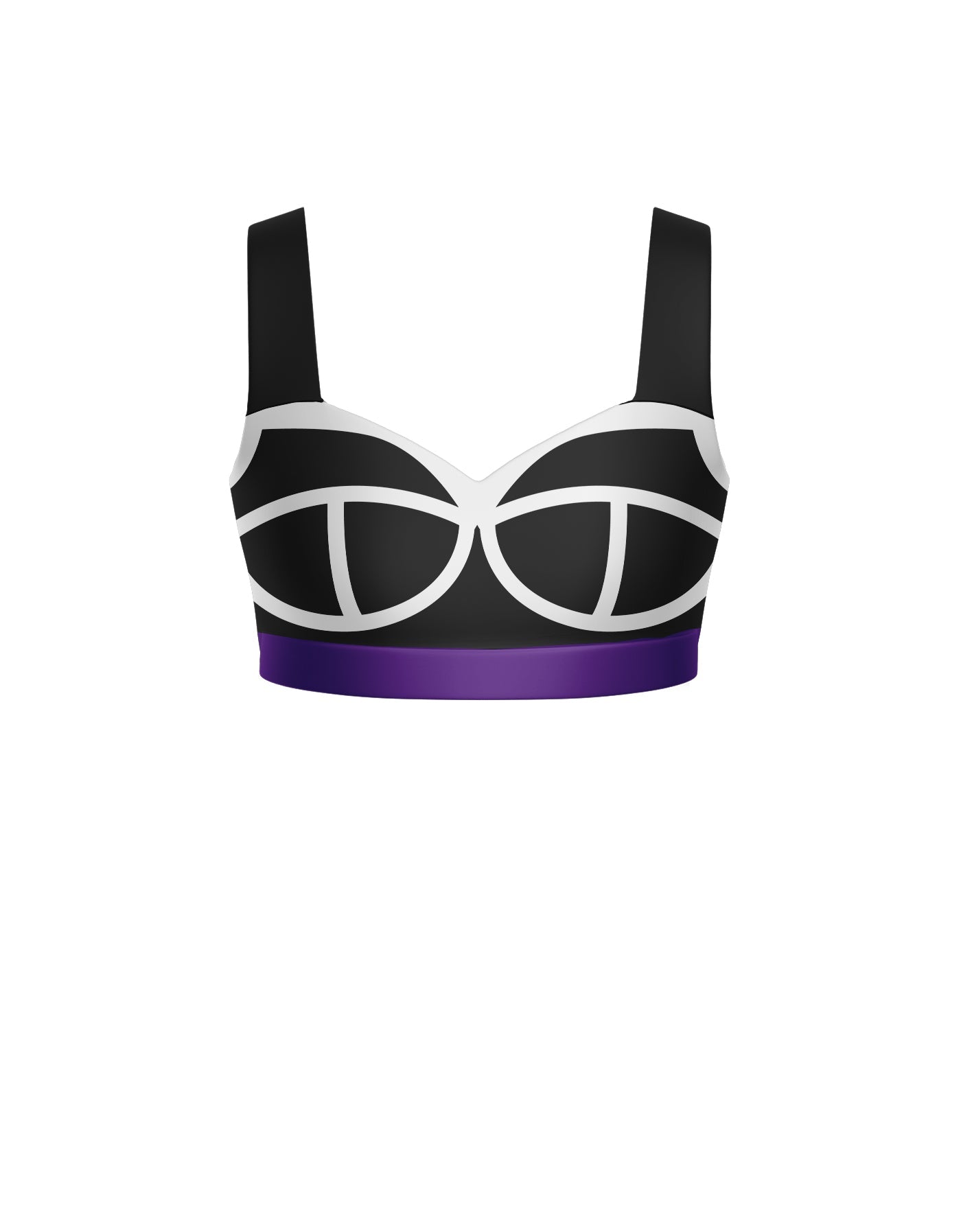 Varsity Sweetheart Crop Top with Strap