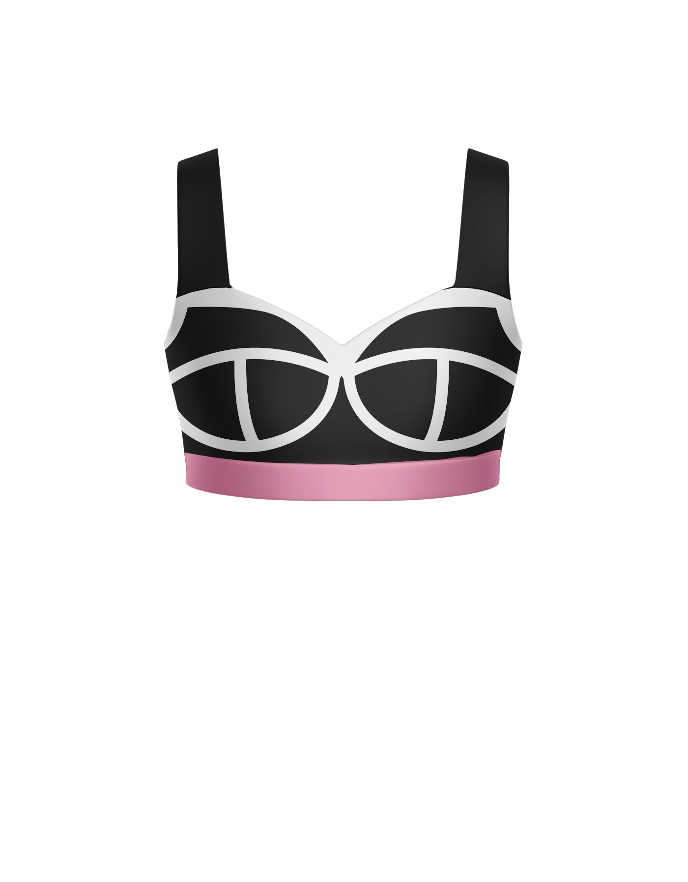 Varsity Sweetheart Crop Top with Strap