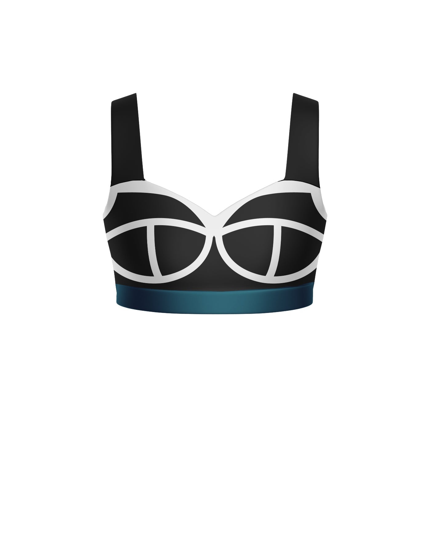Varsity Sweetheart Crop Top with Strap