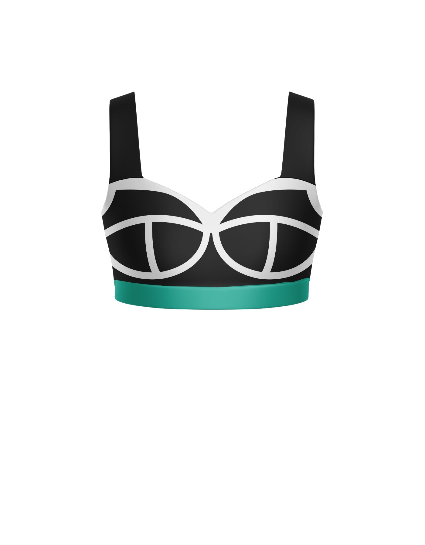 Varsity Sweetheart Crop Top with Strap