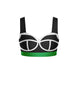 Varsity Sweetheart Crop Top with Strap