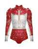 Divas - Cowboy LS TNeck Zipper Front Leotard