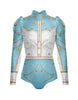 Divas - Cowboy LS TNeck Zipper Front Leotard
