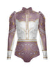 Divas - Cowboy LS TNeck Zipper Front Leotard