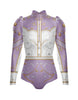 Divas - Cowboy LS TNeck Zipper Front Leotard