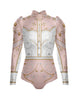 Divas - Cowboy LS TNeck Zipper Front Leotard